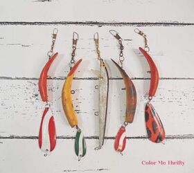 creating wind chimes from fishing lures