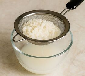 DIY rice water room spray with essential oils for a clean, chemical-free scent