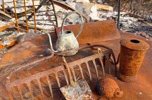 She turns salvaged garden supplies into beautiful outdoor decor