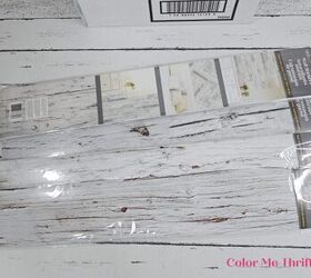 cat litter cardboard box makeover, faux panelling wall stickers