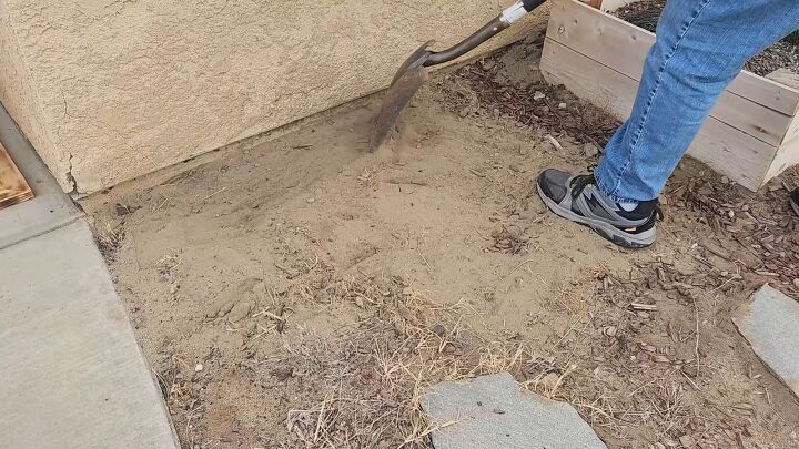 Get your garden area ready by smoothing out the soil