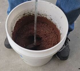 Ensure your concrete mix is smooth and easy to work with before proceeding