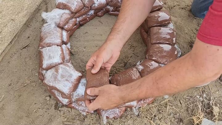 Lay each layer of pavers on top of the seams for a secure fit