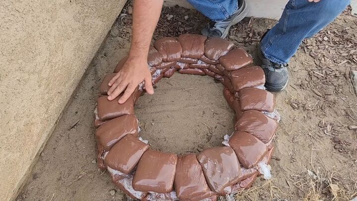 Smooth sides of pavers will give your garden bed a clean look