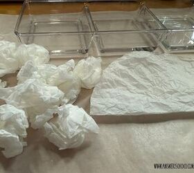 Crumple up coffee filters for this beautiful idea