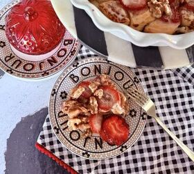 decoupage shells as wall art diy oyster shell flowers, Strawberry Cinnamon Roll Casserole Just 3 or 4 Ingredients