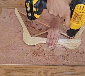 over the arm sofa table httv, Prepping the hangers to build your DIY couch arm tray