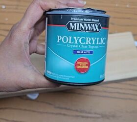 over the arm sofa table httv, Use polycrylic for a natural sealed wood finish
