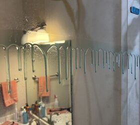 Why she mixes Dawn dish soap and vinegar and brings it into her bathroom