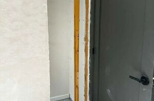 Cut open the wall behind your laundry room door for this GENIUS idea