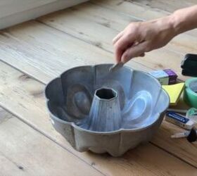 How to reuse a Bundt pan as a DIY pencil holder