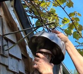 Protect bird seed with this creative feeder topper