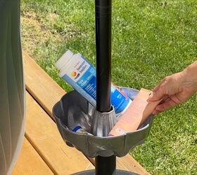 Make your own hot tub caddy with this simple idea