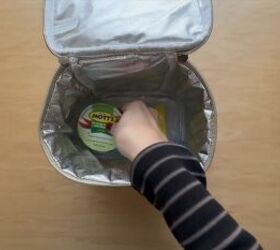 how to use sponges for household hacks, Reusable sponge ice pack for school lunches
