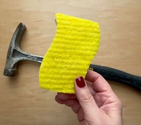 how to use sponges for household hacks, Soften hammer blows with this sponge tip