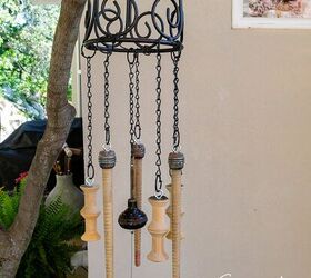 How to Make DIY Wind Chimes Using Thrifted Vintage Finds
