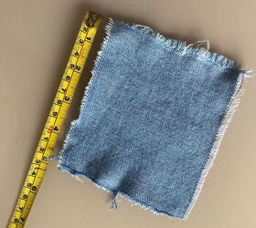Cut strips of scrap denim for picture-perfect patriotic decor