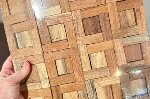 Why she brings wooden tiles into her bedroom (gorgeous!)