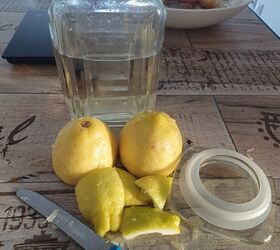 Citrus cleaning gel made with vinegar and xanthan gum