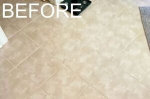 You don't have to tear up your ugly bathroom floors—just do THIS