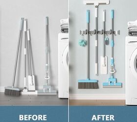 12 bestselling broom and mop holders for a tidier closet