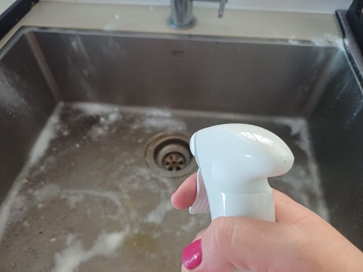 Homemade hard water stain remover for kitchen sinks