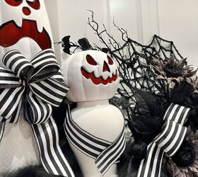 Black and White Halloween Mantel Decor Ideas