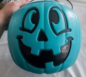 This has got to be one of the cutest ways you can use a plastic pumpkin bucket