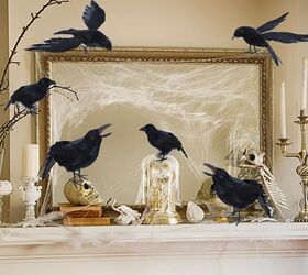 12 indoor halloween decor ideas that dont scream haunted house, Faux Black Crows or Ravens