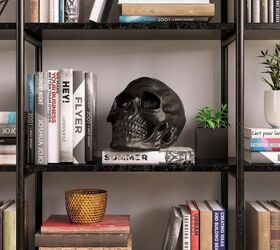 12 indoor halloween decor ideas that dont scream haunted house, Skull Accents with a Matte Finish