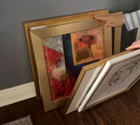 this simple trick makes hanging wall art 10x easier, Art collection