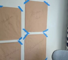 this simple trick makes hanging wall art 10x easier, Gallery wall layout plan