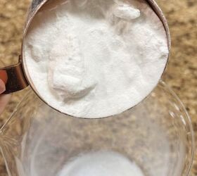 Bring a cup of baking soda in your bathroom for this genius time-saver