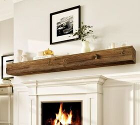 Avana Rustic Fireplace Mantle Floating Shelf - image via Amazon