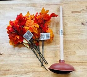 The creative way this DIYer uses a plunger to get ready for fall