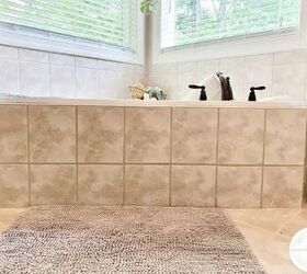 This is still our favorite way to transform a bland bathroom on a reasonable budget