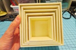 Turn wooden dollar store finds into brilliant storage