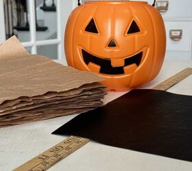 If you're as tired as we are of these orange plastic pumpkin baskets, this charming idea is just for you