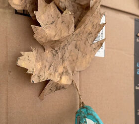cheap and easy recycled paper fall leaf garland
