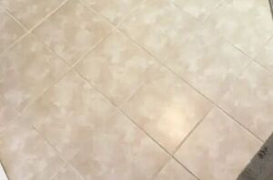 Here's what to do if you're really sick of your bathroom floor, but can't do a full reno