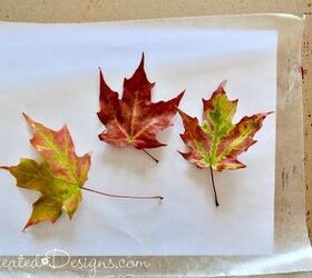 Keep an eye out for early fall leaves to copy this stunning idea