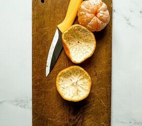 She peels a few clementines for this stunning trick
