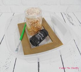 vintage gold frames makeover including mats, supplies for gold leafing pictrue frame mats
