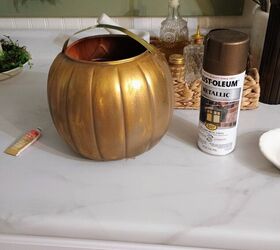 diy brass pumpkin vase