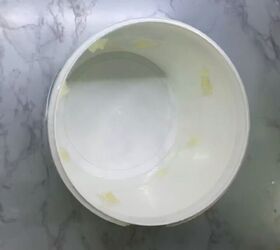 diy cement planter with gold crater accents