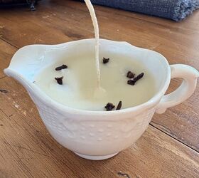 home made autumn candle