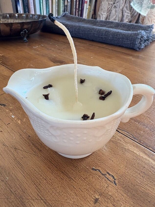 home made autumn candle