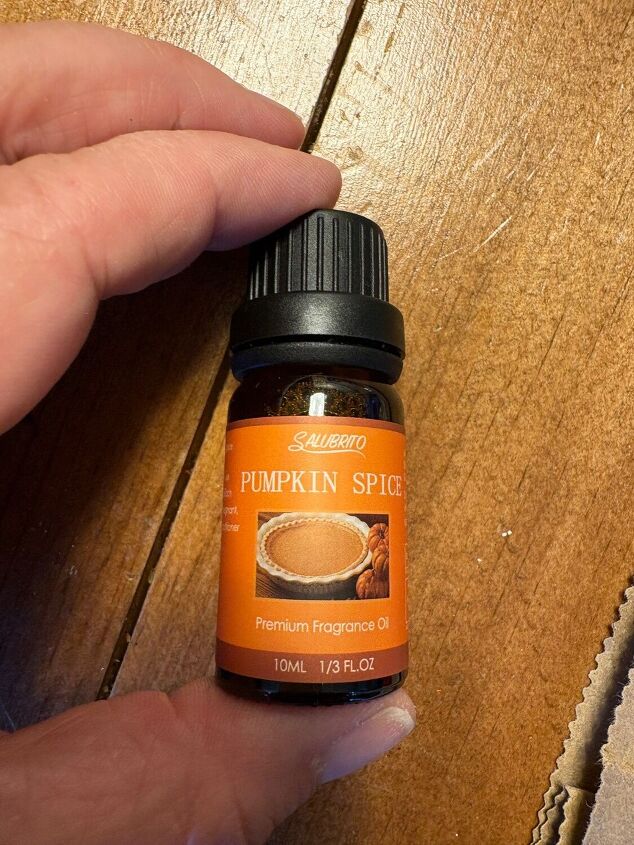 home made autumn candle