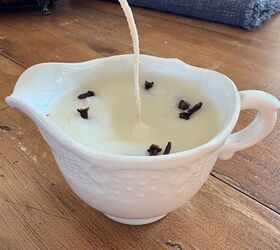home made autumn candle
