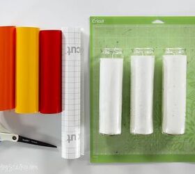 Wrap your candles in this for instant fall decor